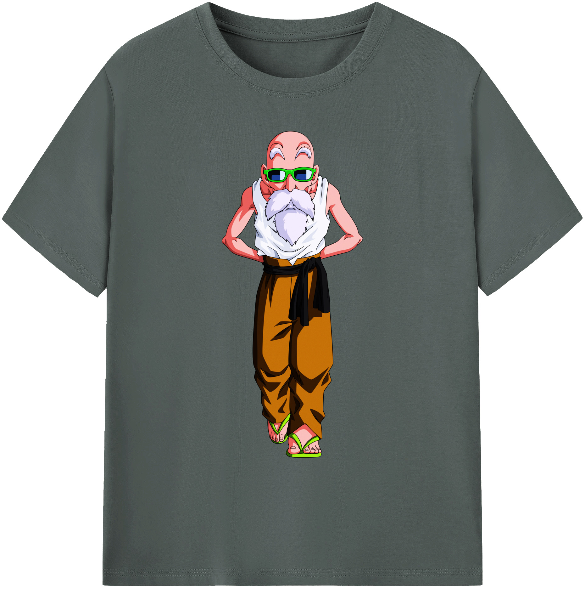 （画像用） ドラゴンボール 亀仙人（かめせんにん） DRAGON BALL Master Roshi Kame Sennin 綿100％ メンズ半袖Tシャツ｜肌触りやわらか＆通気性